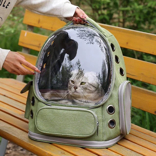 Pet Backpack Portable Travel Backpack Dogs and Cats Travel Portable Back Bag  Large capacity, Pet Carrier Bag for Cats and Dogs 2