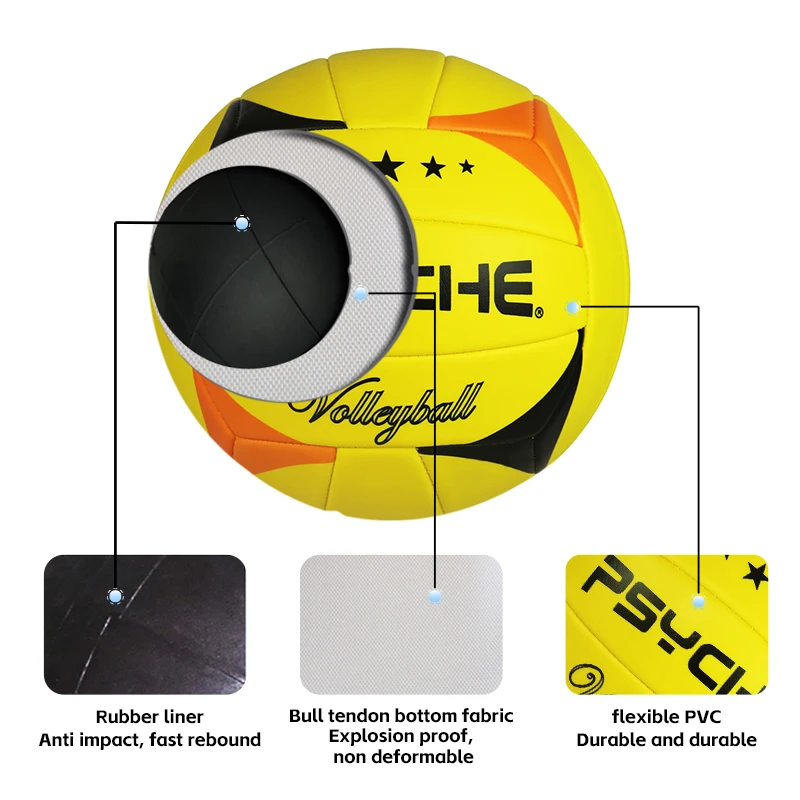 PVC Leather Soft Volleyball Training Equipment Waterproof indoor outdoor volleyball Sports Training Game Play Ball