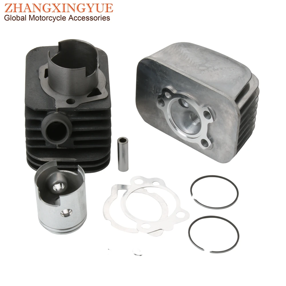 43mm 65cc Big Bore Cylinder Kit Head Piston For Piaggio Ciao