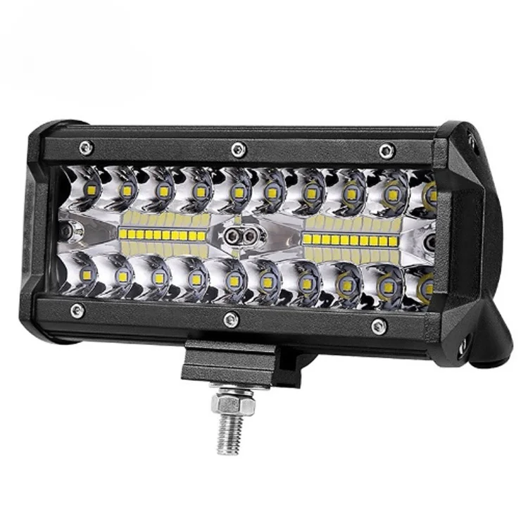 Exclusively for 7 "120W LED light bar Three rows of 7" working lights eBay