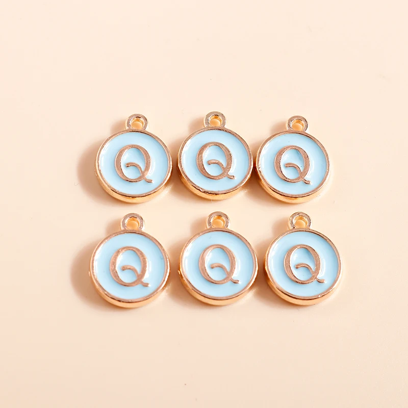 10 Stück, 4 Farben, niedliches Mini-Alphabet, 26 Buchstaben, Charms-Anhänger für DIY-Namen, Schmuck, Halskette, Armband, Ohrringe, Geburtstagsgeschenke – Detail 24
