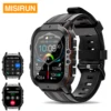 MISIRUN New C26 Smart Watch 100+ Sports Modes Bluetooth Call Smartwatch 1.96" AMOLED 1ATM Waterproof Outdoor Military Wristwatch 1
