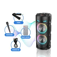 Large Square Dance Portable Bluetooth Speaker LED Colorful Light Soundbar Column KTV Soundbox Wireless Subwoofer HiFi Boombox - Image 4