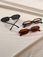 Ensemble de lunettes à monture carrée à la mode pour hommes et femmes, fête de vacances, décoration extérieure, idéal pour les cadeaux de la fête de Léon, 3 pièces 2