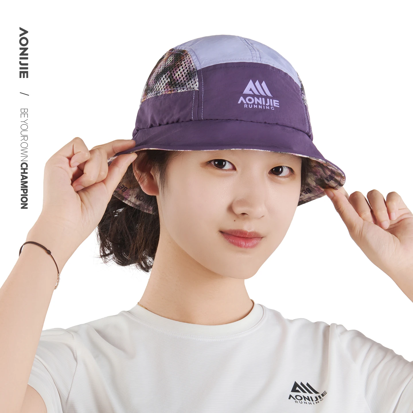 Aonijie 접이식 버킷 모자 야외 스포츠 태양 모자 여름 경량 통기성 트레일 러닝 하이킹 등산