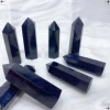 5-9CM Natural Crystal Blue Sandstone Column Energy Stones Polished Tower Crystal Energy Healing Room Ornament Home Decor Gift 6