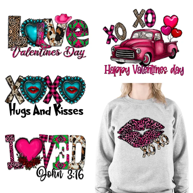 Love Sticker Iron Patches Clothes  Valentines Day Iron Transfers -  Valentine's Heat - Aliexpress