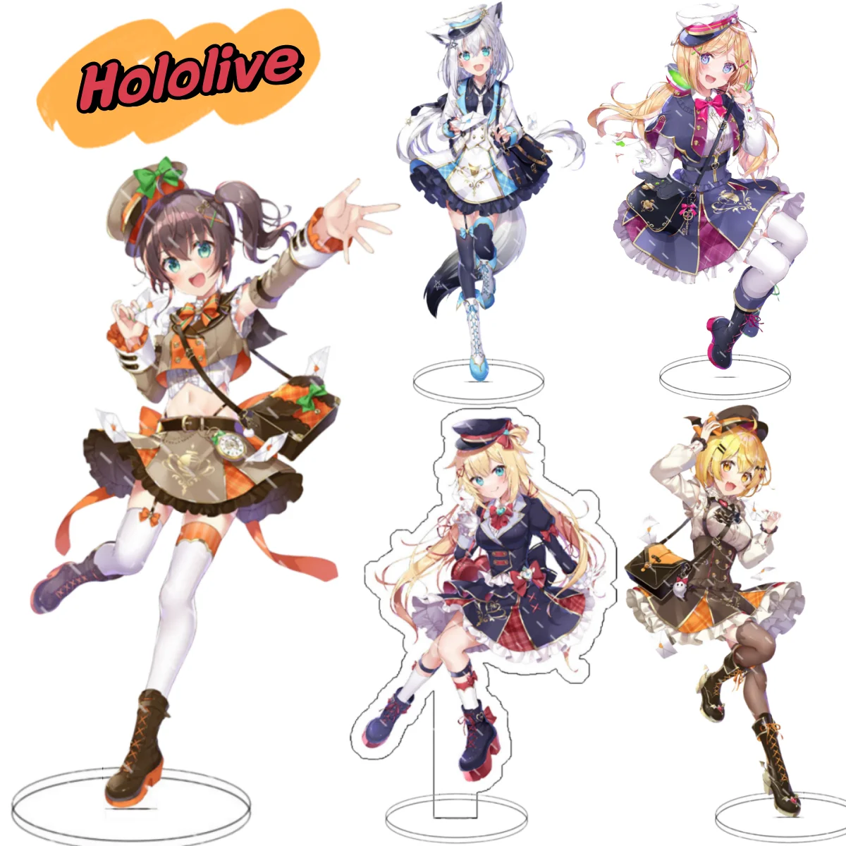 New Hololive Vtuber Acrylic Usada Pekora Uruha Rushia Hosimati Suisei Inugami Korone Bags Stand Model Plate Collection Props