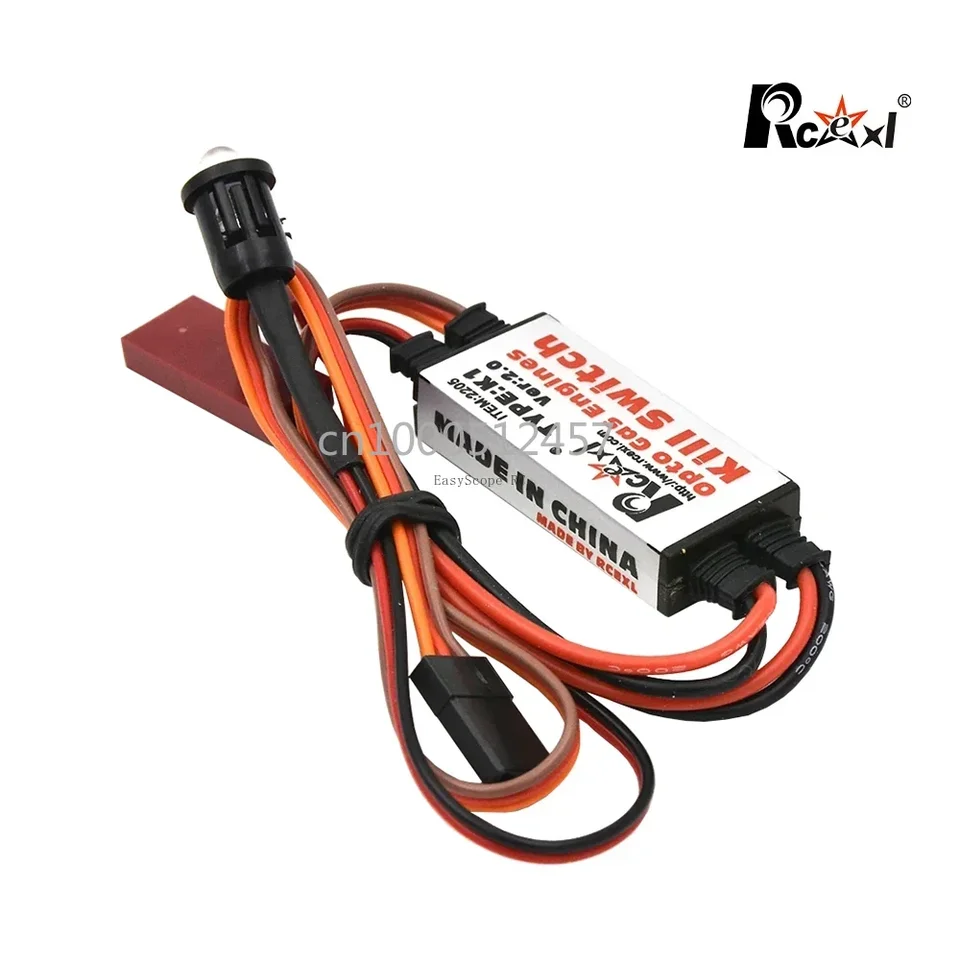 1/2/3/5 Pezzi Rcexl Opto Interruttore di Spegnimento Motore a Gas V2.0 per Aereo RC a Motore a Gas, Versione 2.0 con Blocco Accensione per Aeroplani ad Ala Fissa  26