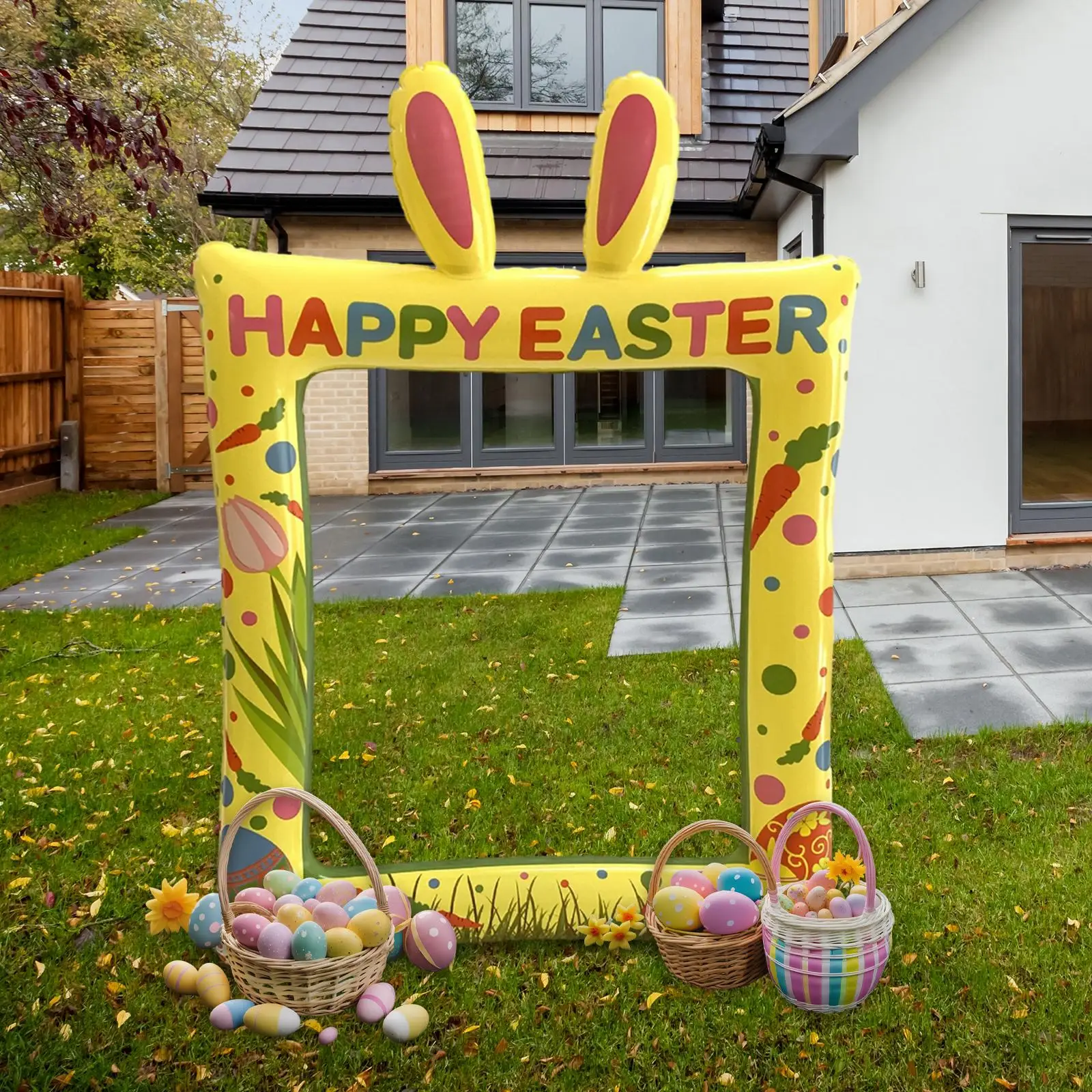 

Надувная фоторамка в виде кролика, Пасхальная фоторамка в виде зайчика для дня рождения, домашняя Пасхальная фоторамка