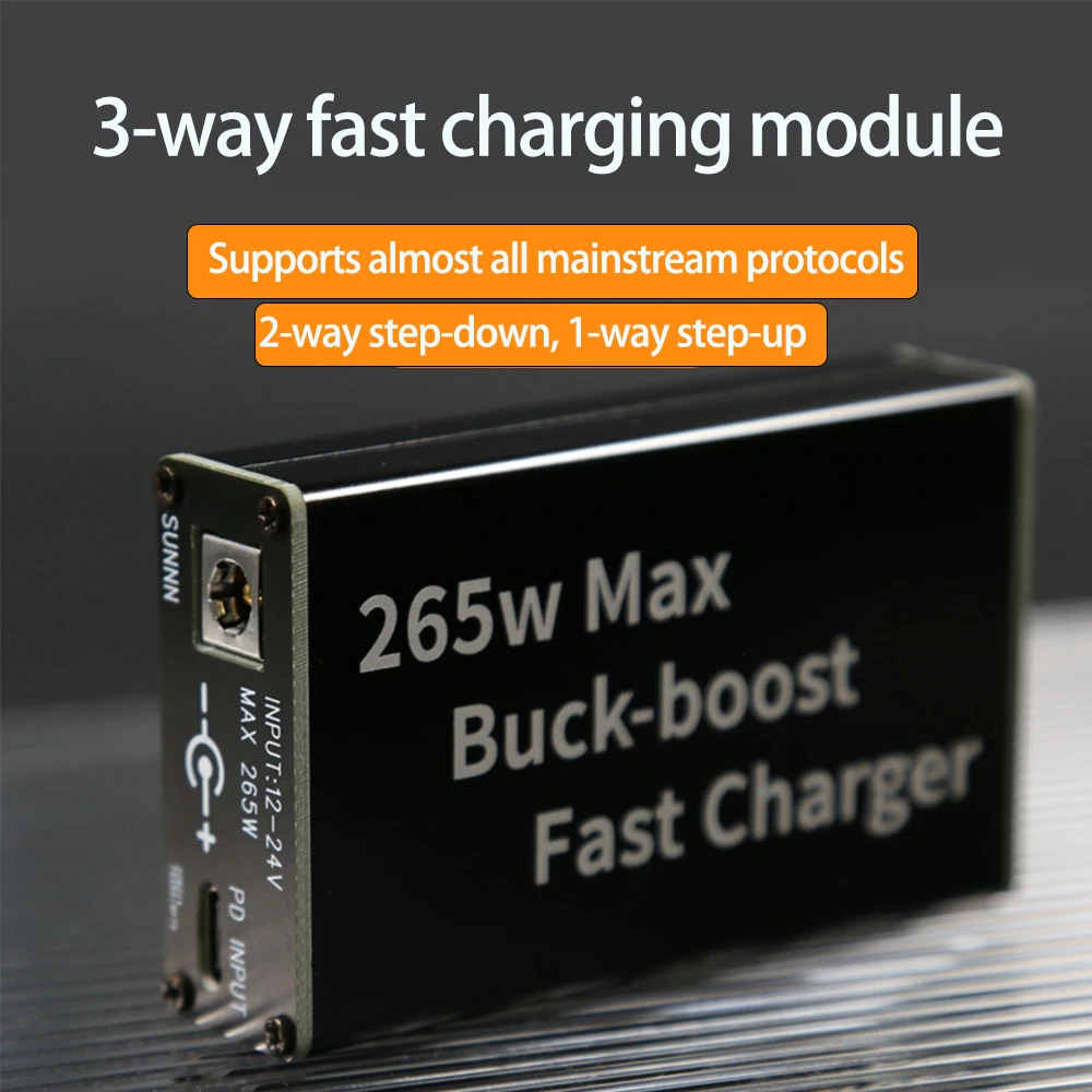 

Full Protocol Super Fast Charging Module QC3.0 Car/Desktop Charger PD Buck-Boost Board with Three Independent Outputs