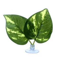 Artificial Aquarium Leaf Plant Decoration - Betta Fish Rest and Hide Hammock (10)