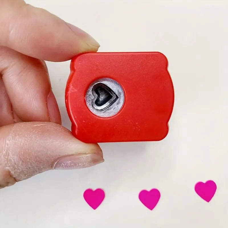 1pc Mini Paper Embosser Heart-shaped Punch Handmade DIY Portable Love Shape Paper Art Manual Punch embossing maker