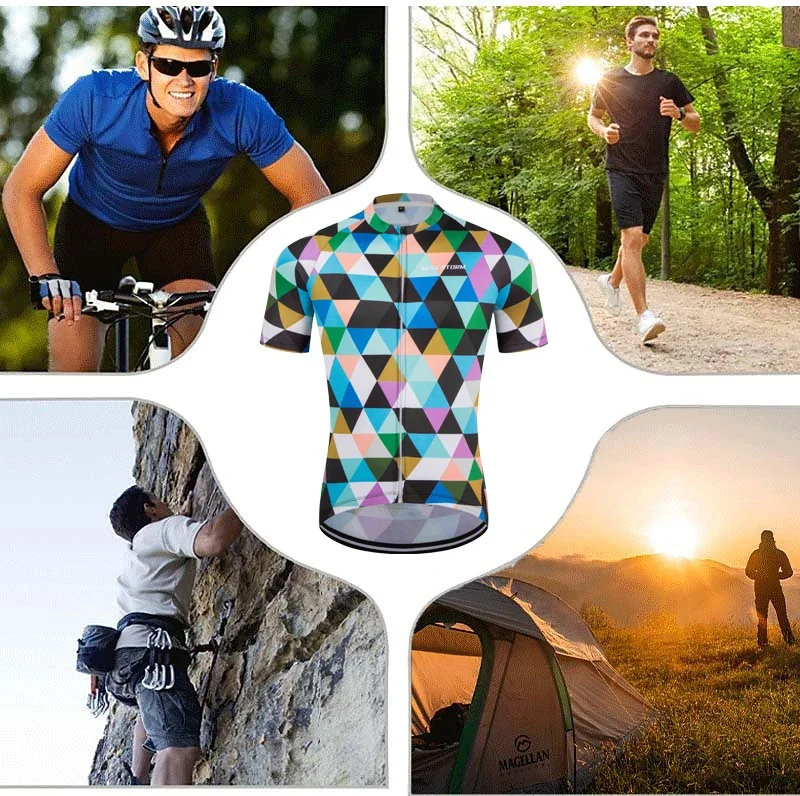 cycling summer men bicycle shirt short sleeve