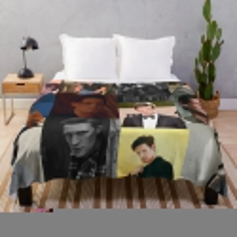 

Matt Smith picture collage Throw Blanket Retros Shaggy Blankets