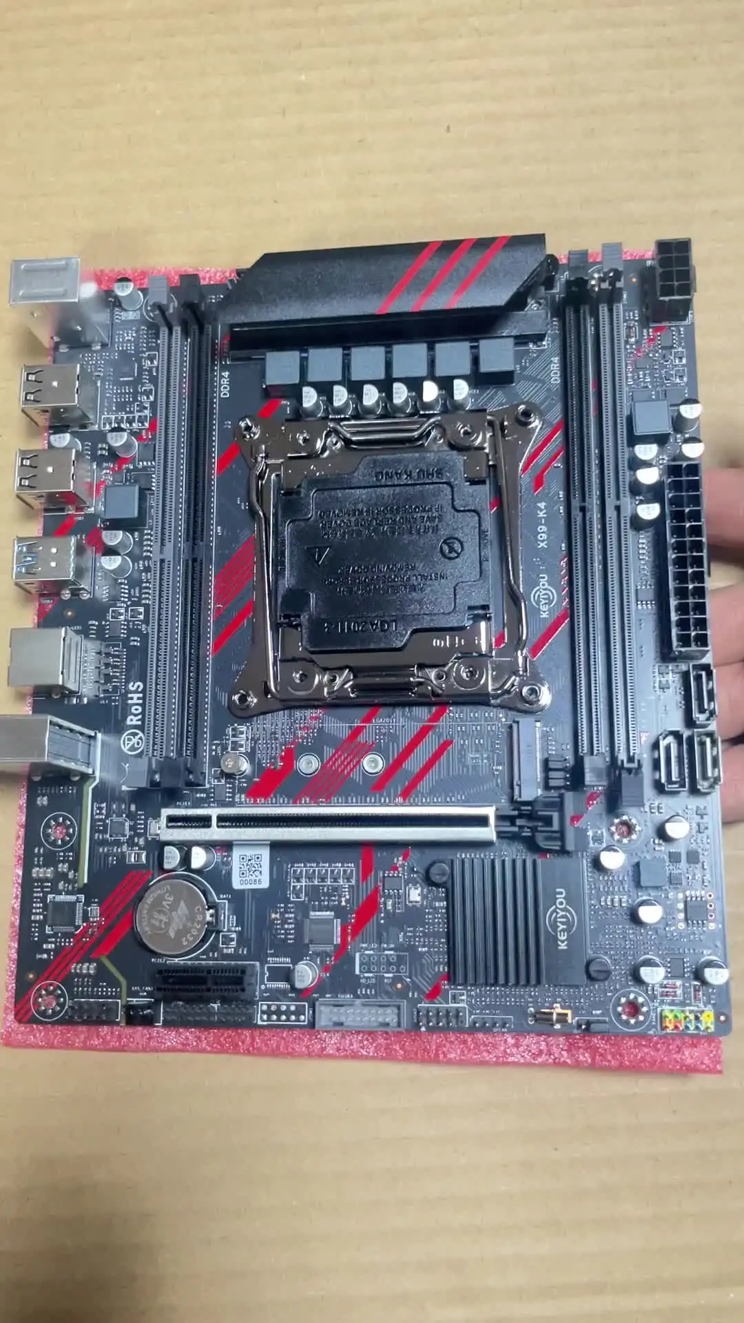 KEYIYOU X99 K4 Motherboard Set E5 Xeon CPU DDR4 RAM Combo Xeon E5