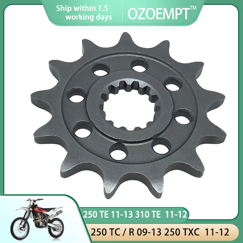

OZOEMPT 520-13T Motorcycle Front Sprocket Apply to 250 TC / R 09-13 250 TE 11-13 250 TE Meo Replica 11 250 TXC 11-12 310 TE