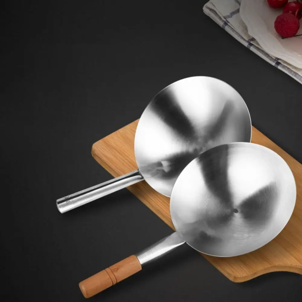Kitchen Cookware Stainless Steel Stir-fry Wok Thickened Anti-corrosive Frying Pan Chinese-style Water Ladle Restaurant - Image 3