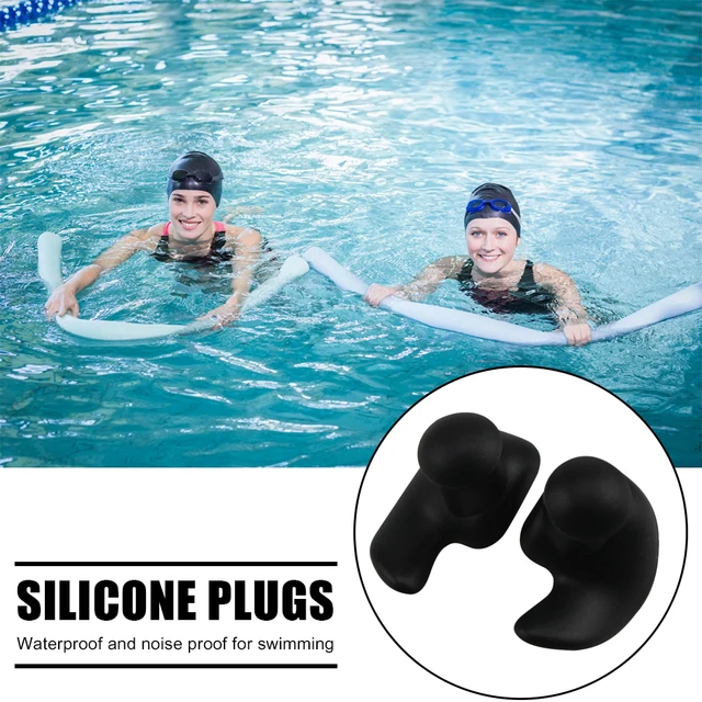 Bouchons D'oreille de Natation, 1 Paire Bouchons Imperméables en Silicone  Réutilisables, Contre l'eau Bouchon D'oreille, Boule Quies Silicone Souple  pour Natation, Douche, Sports Nautiques(Gris) : : Sports et Loisirs