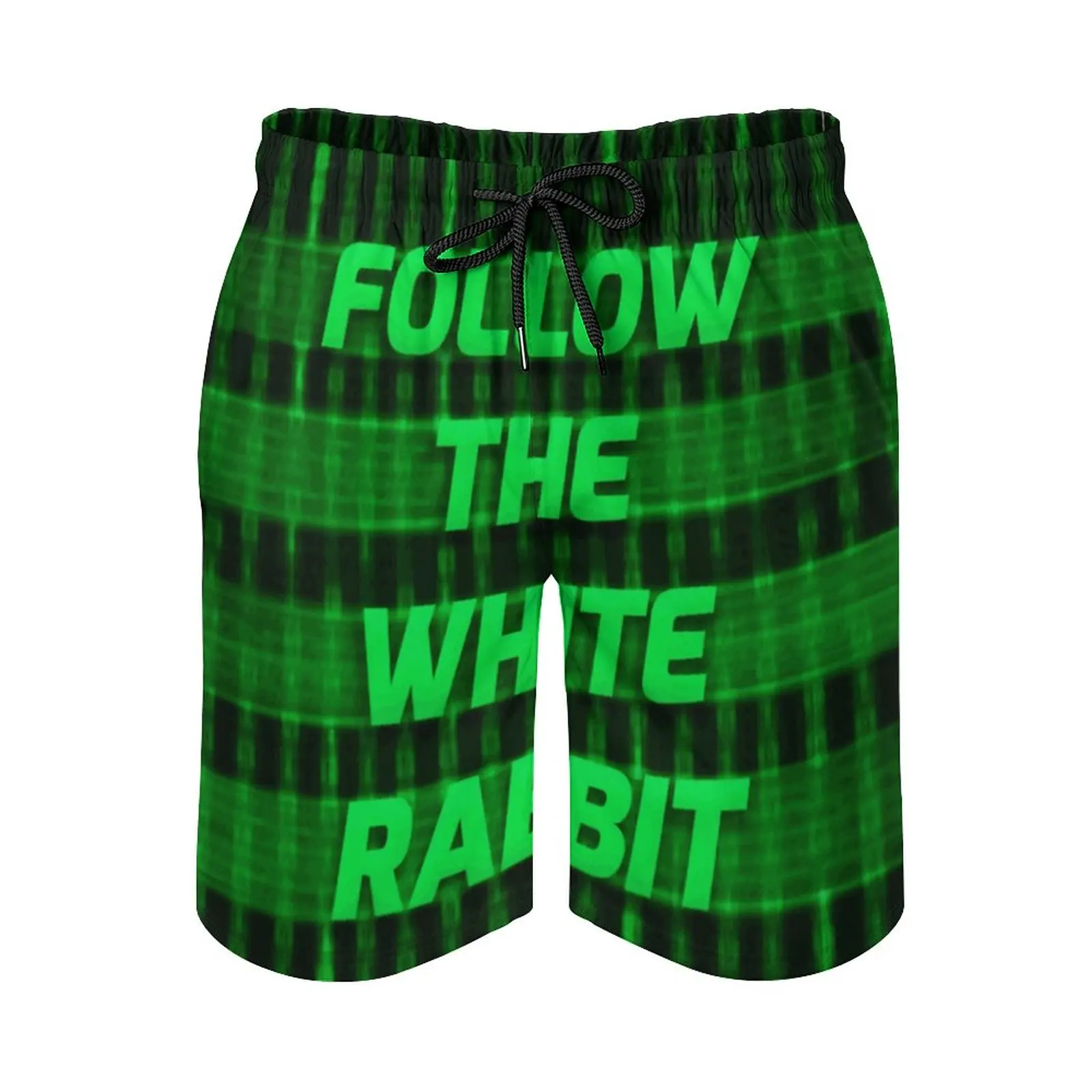 

Винтажный регулируемый шнурок из аниме «Следуй за Белым Кроликом» дышащий Быстросохнущий Мужской пляжный шорты свободный эластичный Ma