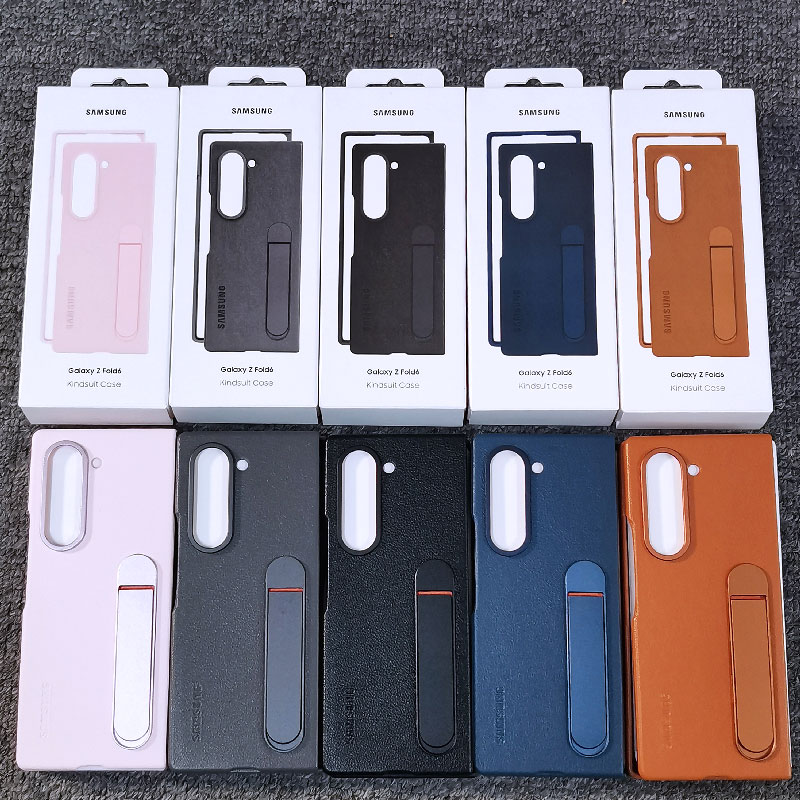For Samsung Galaxy Z Fold 6 Fold6 Standing Leather Phone Case High Quality Leather Protective Cover for Galaxy z fold 6 fold6 5G