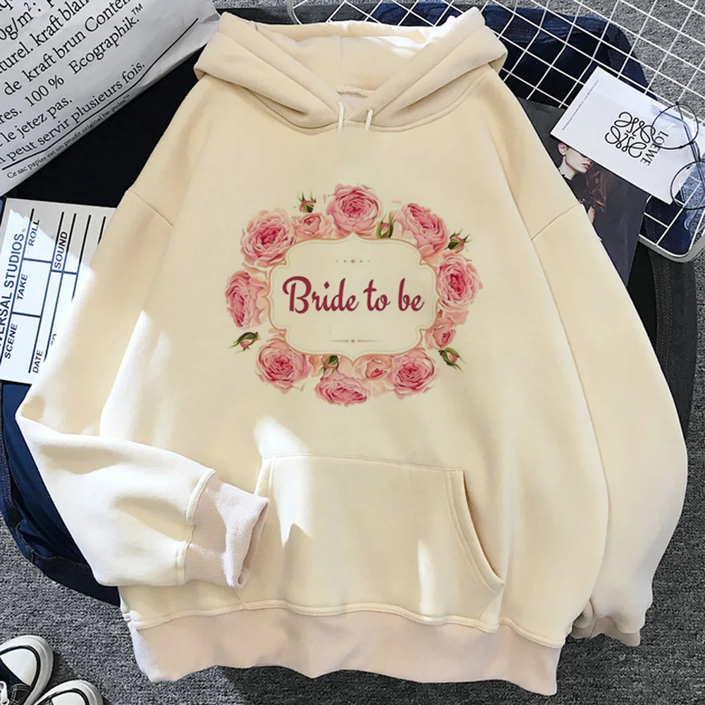 

Team Bride Bride to Be Evjf hoodies women 2023 harajuku gothic clothing Pullover women Winter Hooded Shirt