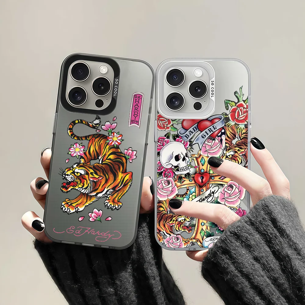 Fashion Brand E-Ed H-Hardy Protective IMD Color Phone Case