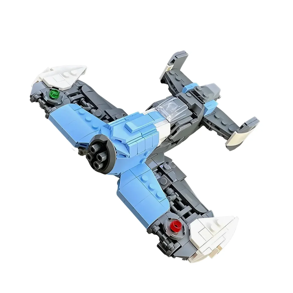 MOC CYPERSKY-TOMTIT AIRPLANE Building Blocks Cyberpunk Series Aircraft ...