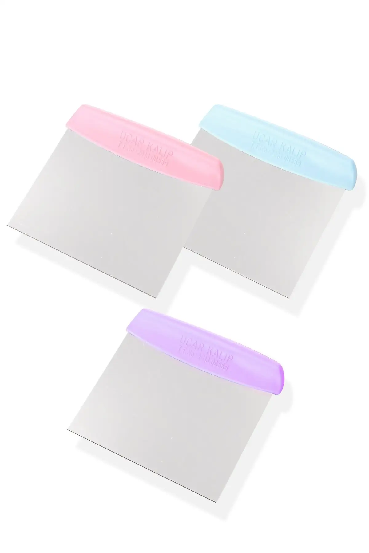 Stainless Steel Practical Dough Cutter & Scraper-Assortment Color ping
