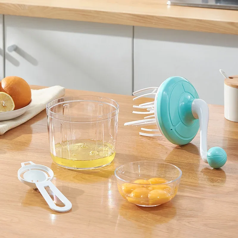 Multifunctional Manual Whisk Semi-automatic Egg White Cream Cake Egg Hand Mixer Hand Crank Beater Household Ferramentas Cocina egg beater rotary whisk balloon wire whisk ball whisk wire whisk