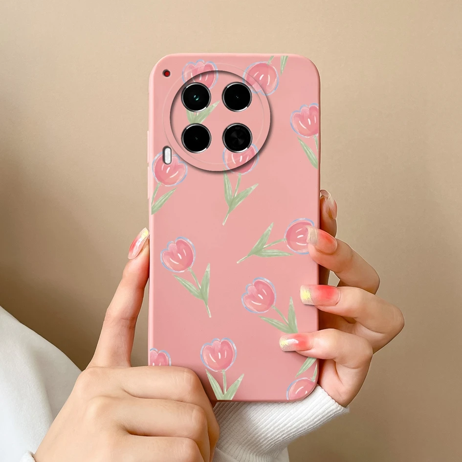 Luxury Soft Silicone Fashion Design Cover Case with Screen Protector