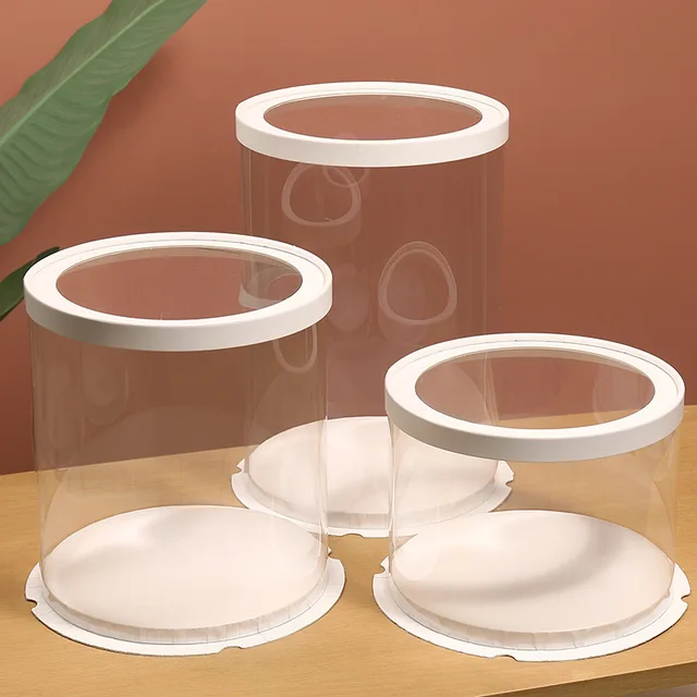 Good Quality New Round Clear Cake Box for 4/5/6 inch Cakes