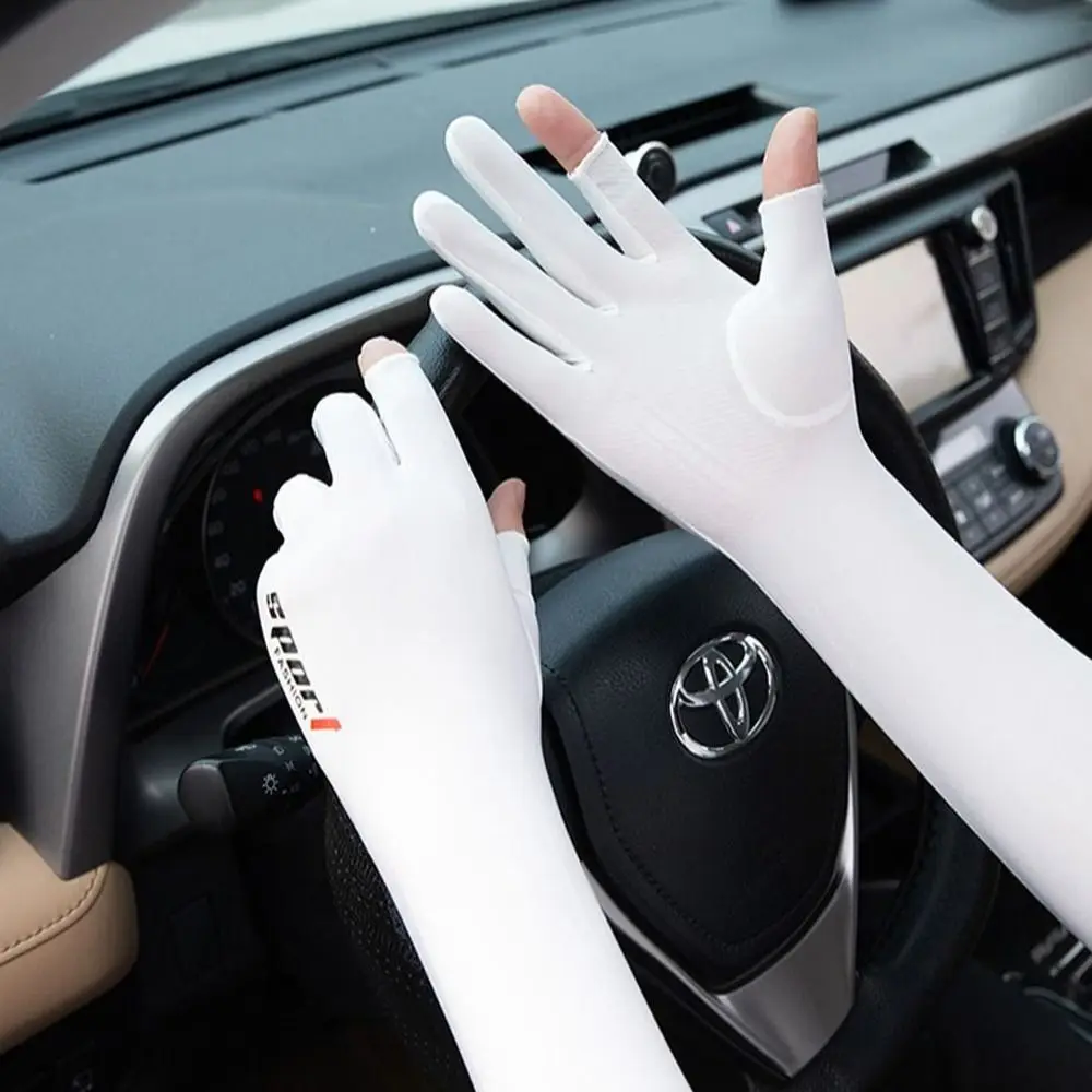 

Anti Ultraviolet Summer Arm Sleeves Ice Silk Portable Ice Silk Arm Sleeve Sun Protection UV Protection Sunscreen Arm Sleeves