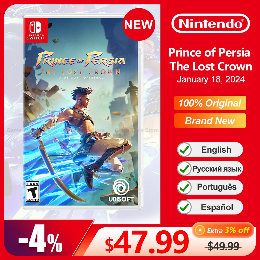 Prince Of Persia The Lost Crown Nintendo Switch Game Deals 100% Scheda Di Gioco Fisico Ufficiale Nuovo Gioco Per Switch Oled Lite