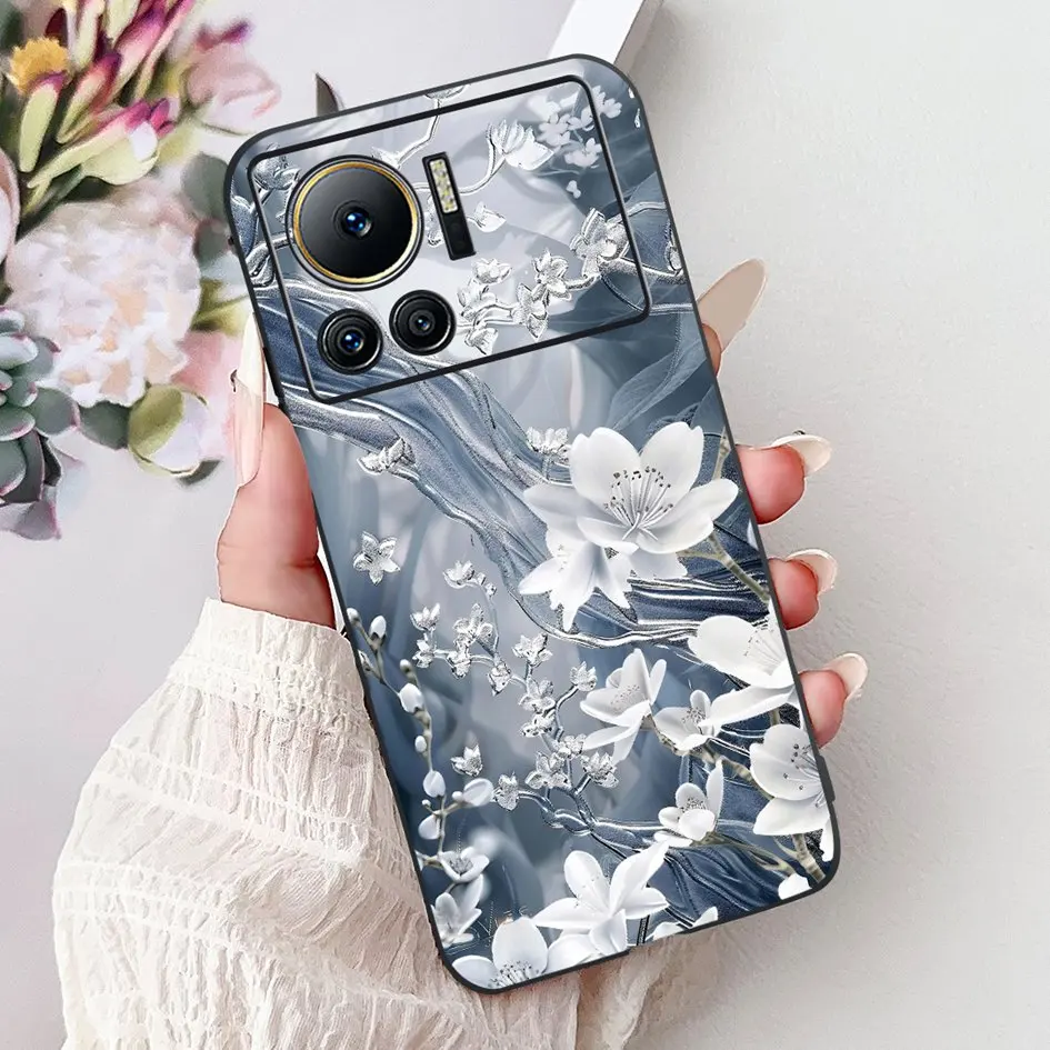 Stylish Flower Butterfly Soft Silicone Phone Case Cover