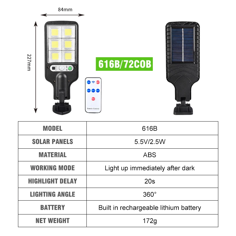 Solar Street Lights Outdoor Solar Lamp With 3 Light Mode Waterproof Motion Sensor Security Lighting For Garden Patio Yard Lamps solar powered led lights Solar Lamps