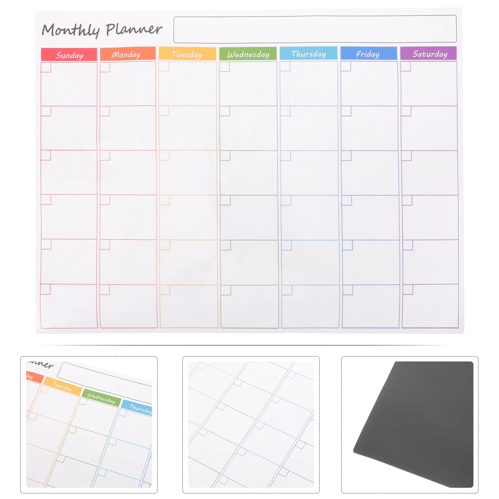 Monthly Planner Fridge Magnets Refrigerator Calendar Magnetic Whiteboard for Force Dry Erase The Pet