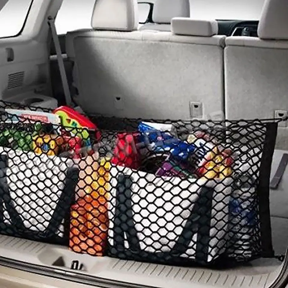Organizzatore Bagagliaio Auto SUV Rete Bagagliaio In Nylon Elastico Resistente 70x70 Cm, Portaoggetti Bagagliaio Posteriore, Soluzione Riporre Bagagliaio Di Automobili Da 4,29 € | DHgate