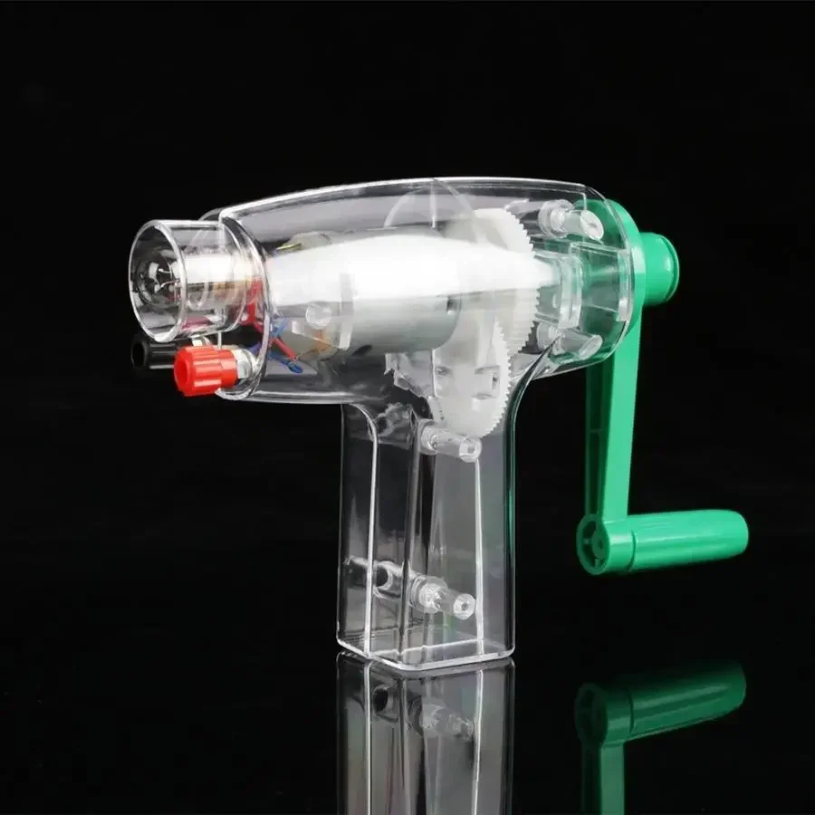 1Pc Mechanical Dynamo Hand Crank Driven Electricity Generator Manual Emergency Charger Power Supply Physics Experiments