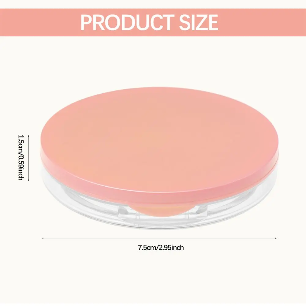 5g Cosmetic Container Powder Case Portable Travel Size Loose Powder Compact Container With Mirror Reusable
