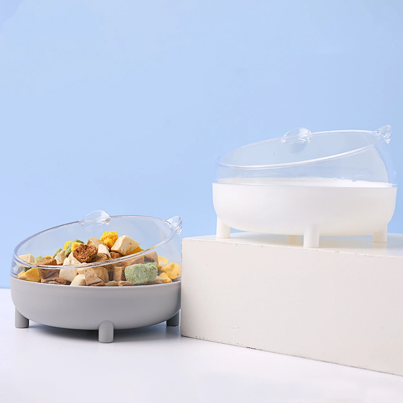 Title 2, Creative Cat Feeding Bowl Separable Stainless S...