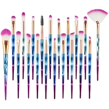 

20PCS Set Diamond Makeup Brushes Set Of Beauty Tools Powder Eyeshadow Blending Eyeliner Eyelash Eyebrow Cosmetic Brush Sets