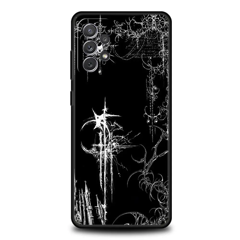 Cyber Sigil Cross Line Protective Phone Case Cover