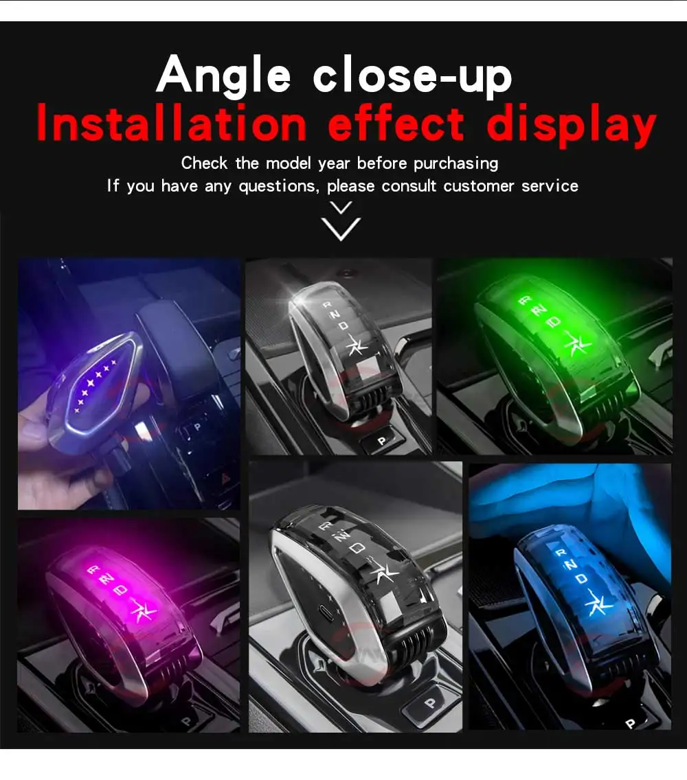LED Crystal Gear Shift Knob Head For Geely Boyue 2023 COOL geecy L Haoyue 2023 L