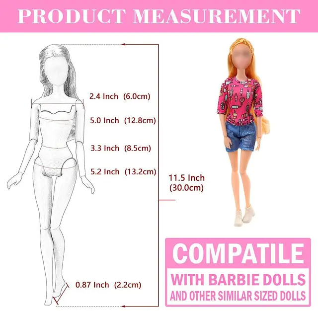 Hot barbie doll height in cm 2025 Black Friday