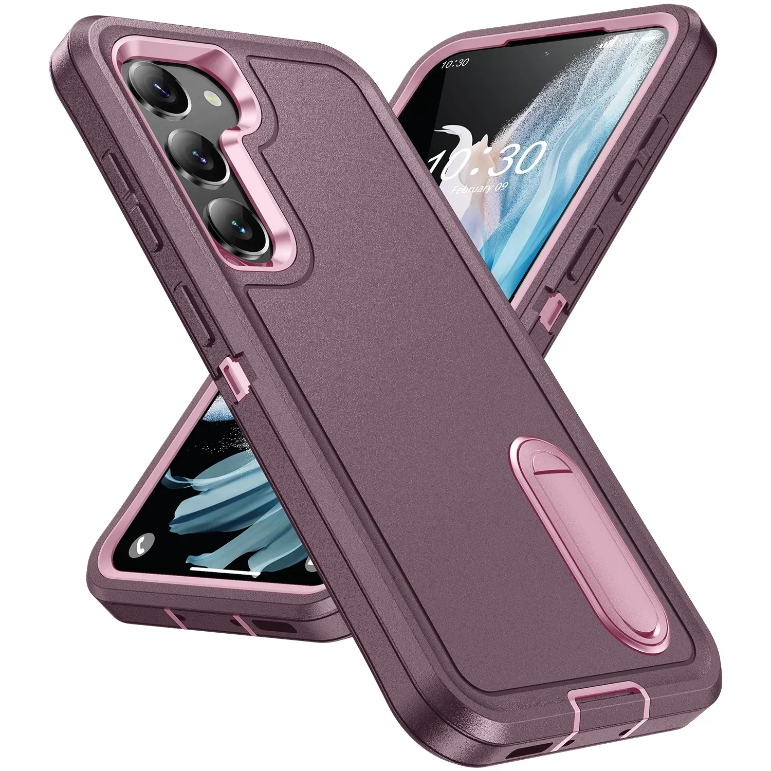 Rugged Dual Layer Anti-Slip Phone Case with Shockproof Protection