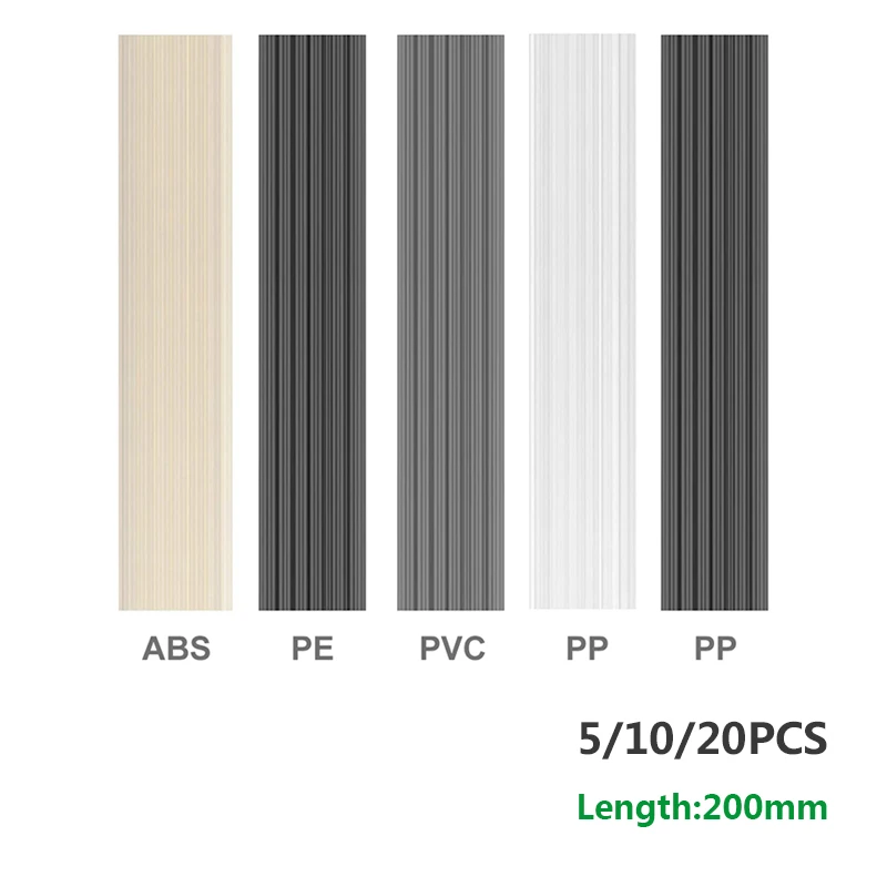 5/10/20PCS Plastic welding rods ABS/PP/PVC/PE Weld Sticks 5x2mm for