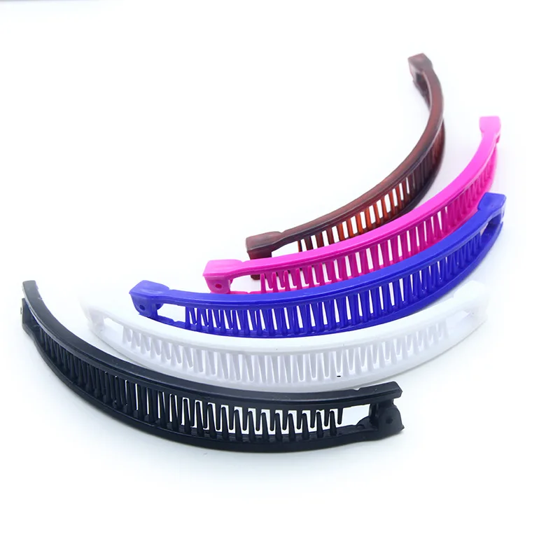 Hair claw Hair clips Hair accessories Solid color banana clip women hair styling hair claw barrette hairpin for girls ponytail fixed hoder clamp