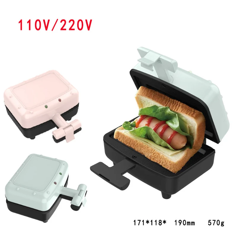 Sandwich Maker 1PC Small Burger Machine Mini Baking Machine Double Sided Heating Breakfast Home Dormitory