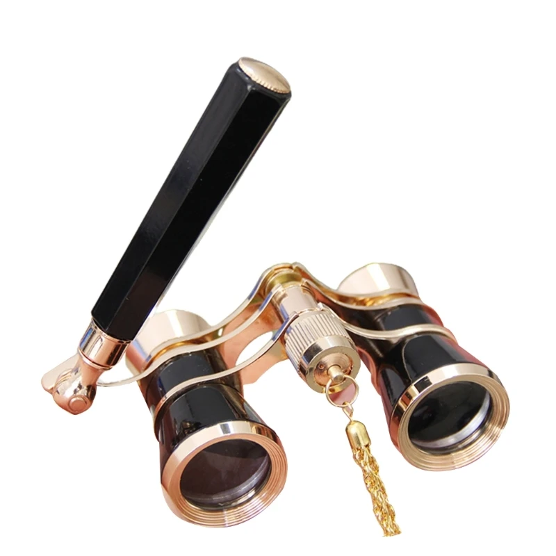 3X25 Binoculars for Adults Kids in Concert Theater Red/Gold/Black/White